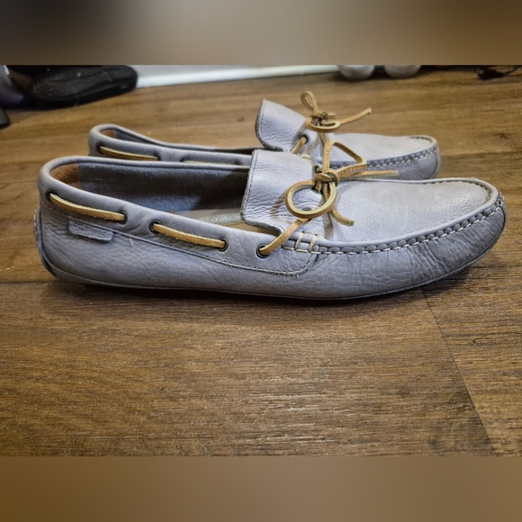 Cole Haan Gray Boat Shoes with Lace Detailing - Picture 2 of 6